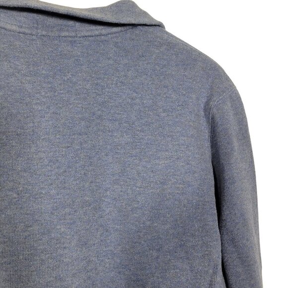 Polo Ralph Lauren Men's Ribbed 100% Cotton 1/4 Zip Blue Pullover Sweater Size M - Picture 10 of 12